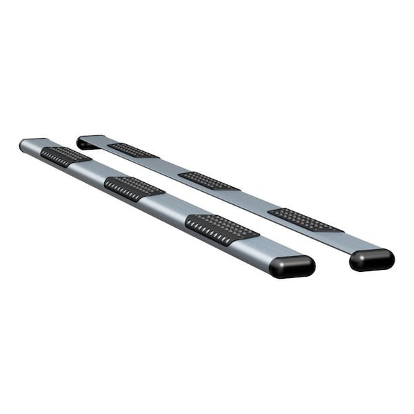 O-MEGA II 6IN OVAL STEPS SILVER POWDER COAT